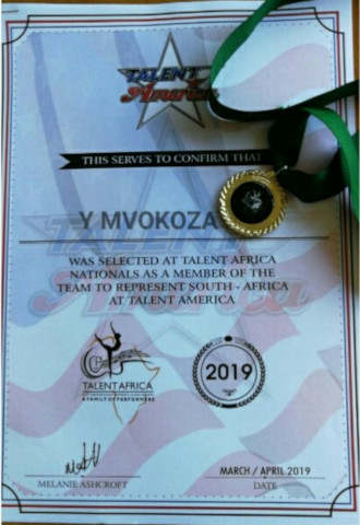 IN NEED OF SPONSORS TO GO TO NEW YORK ATTEND TALENT AMERICA – GOAL R 30 000
